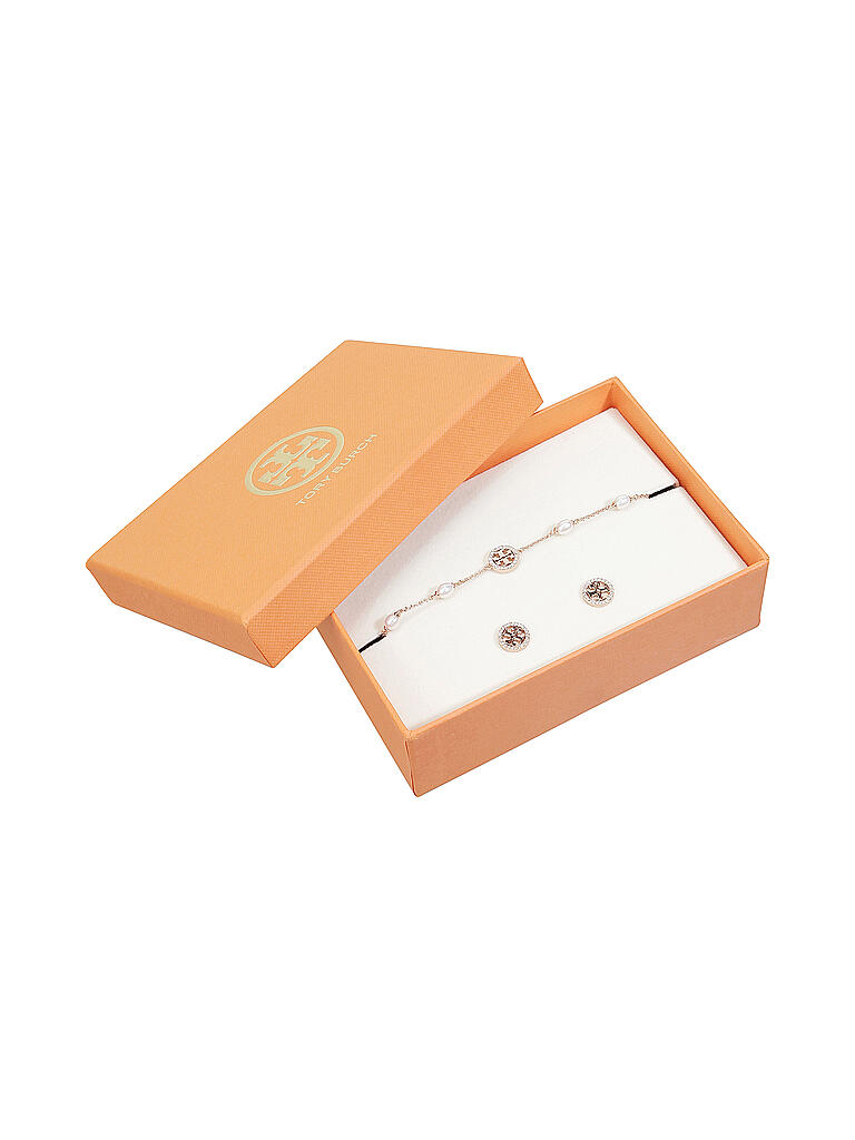 TORY BURCH | Schmuckset - Halskette mit Ohrringe | gold