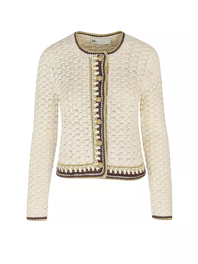 TORY BURCH | Strickjacke KENDRA | creme