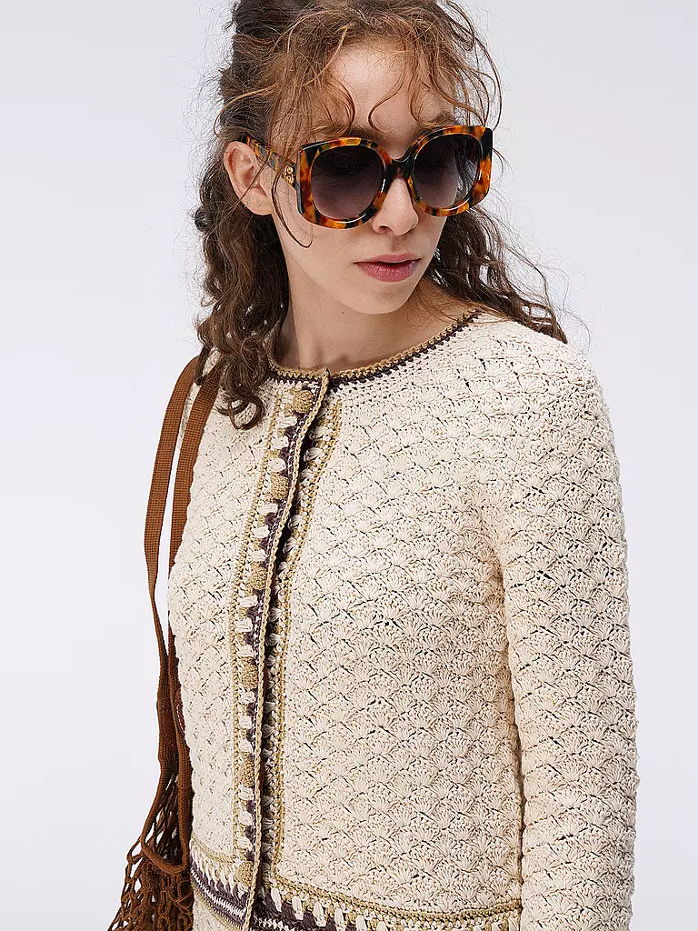 TORY BURCH | Strickjacke KENDRA | creme