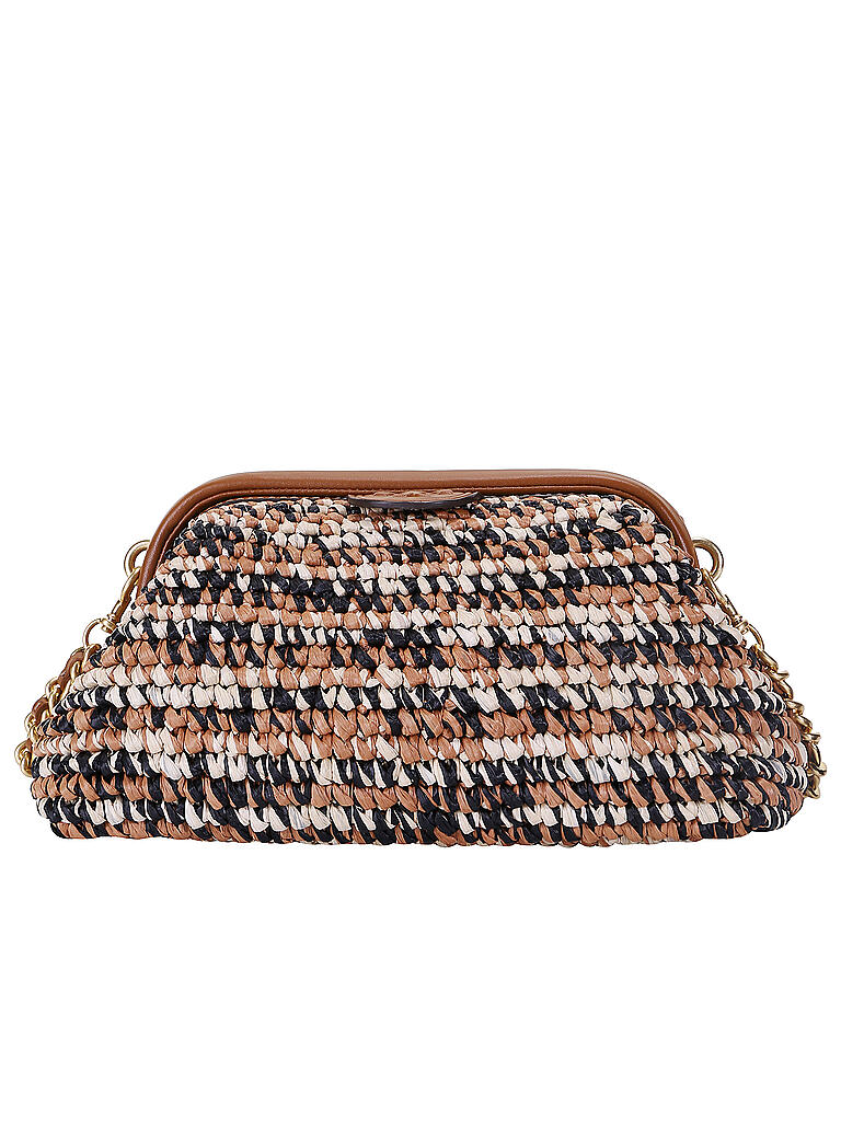TORY BURCH | Tasche - Umhängetasche Raffia Small | braun