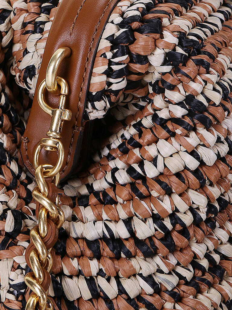 TORY BURCH | Tasche - Umhängetasche Raffia Small | braun