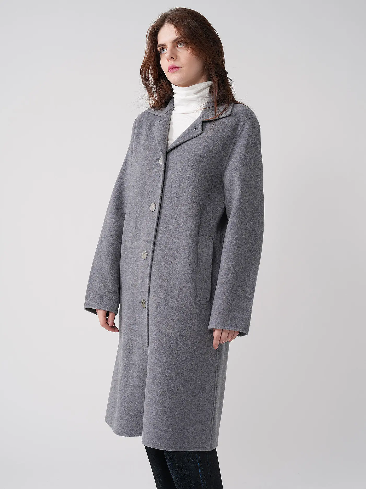 TORY BURCH | Wollmantel | grau