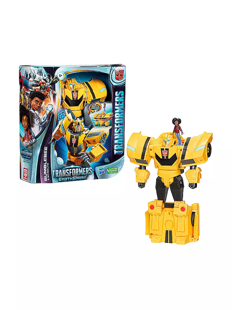 TRANSFORMERS  | Transformers Spielzeug EarthSpark Spin Changer Bumblebee und Mo Malto Figur | keine Farbe