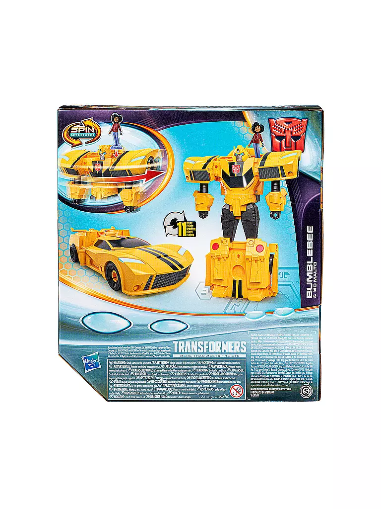 TRANSFORMERS  | Transformers Spielzeug EarthSpark Spin Changer Bumblebee und Mo Malto Figur | keine Farbe