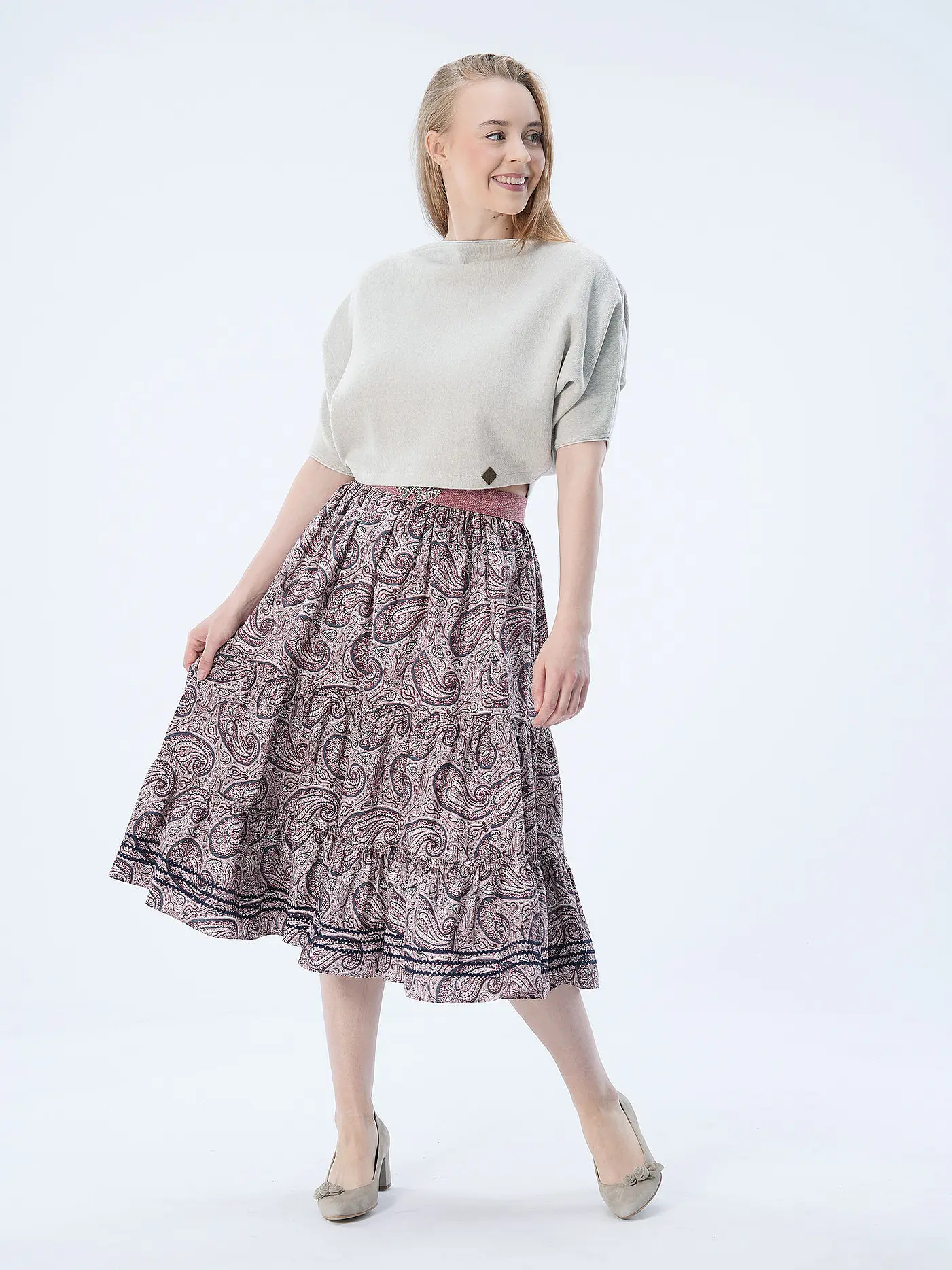 TRENTINI | Trachtenrock ISA  | rosa