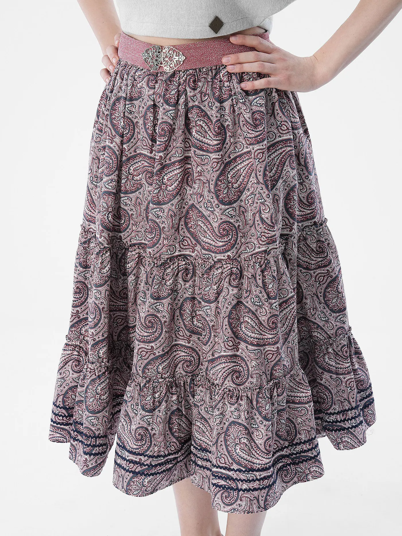 TRENTINI | Trachtenrock ISA  | rosa