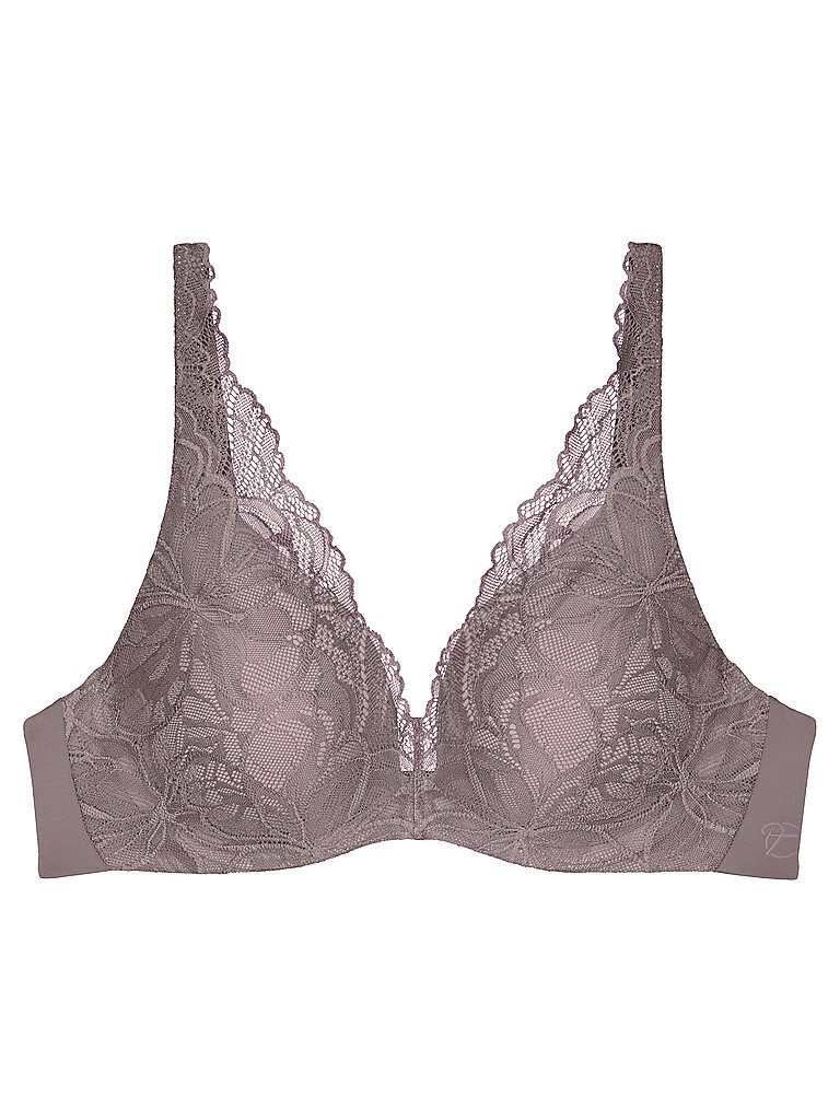 BH mit Bügel BODY MAKE-UP ILLUSION LACE pigeon grey grau 80C damen