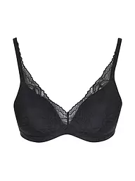 TRIUMPH | BH mit Bügel BODY MAKE-UP ILLUSION LACE  pigeon grey | schwarz