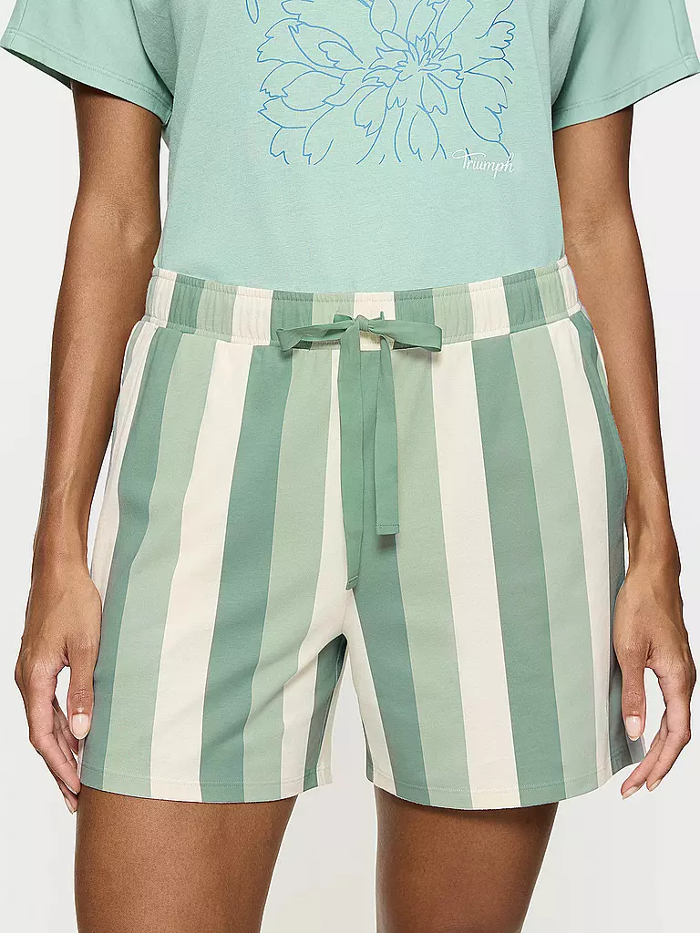 TRIUMPH | Pyjamashorts MIX & MATCH | hellgrün