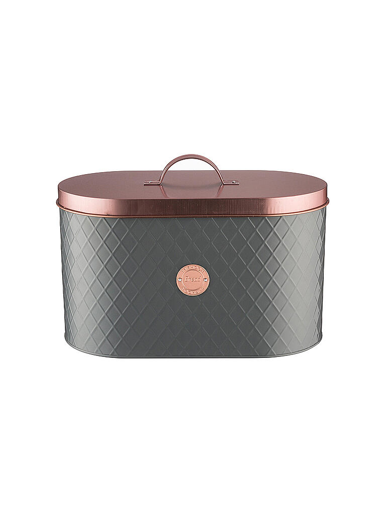 TYPHOON | Brotkasten Henrik Copper 10l Grau/Kupfer | grau