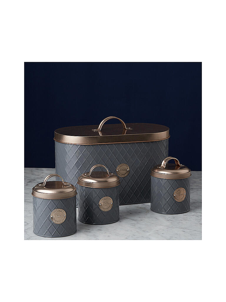 TYPHOON | Brotkasten Henrik Copper 10l Grau/Kupfer | grau