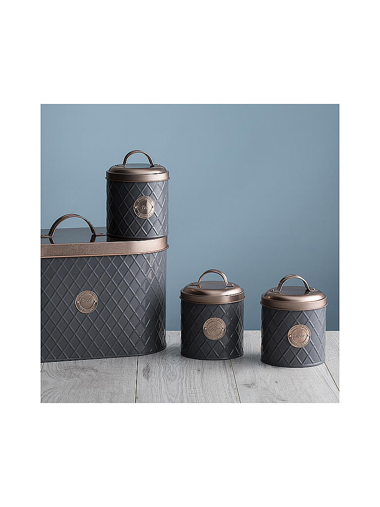 TYPHOON | Brotkasten Henrik Copper 10l Grau/Kupfer | grau