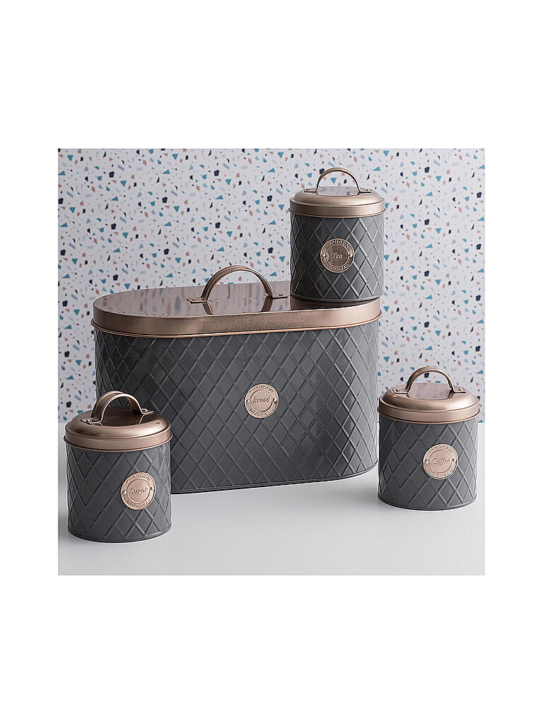 TYPHOON | Brotkasten Henrik Copper 10l Grau/Kupfer | grau