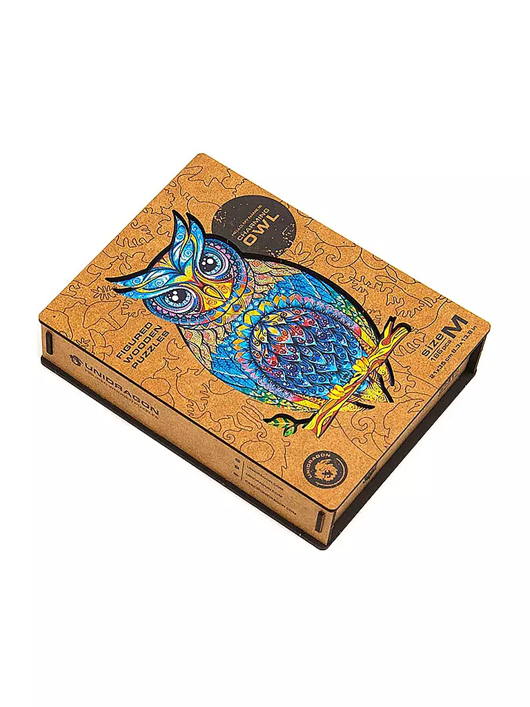 UNIDRAGON | Holzpuzzle - Charming Owl L | keine Farbe