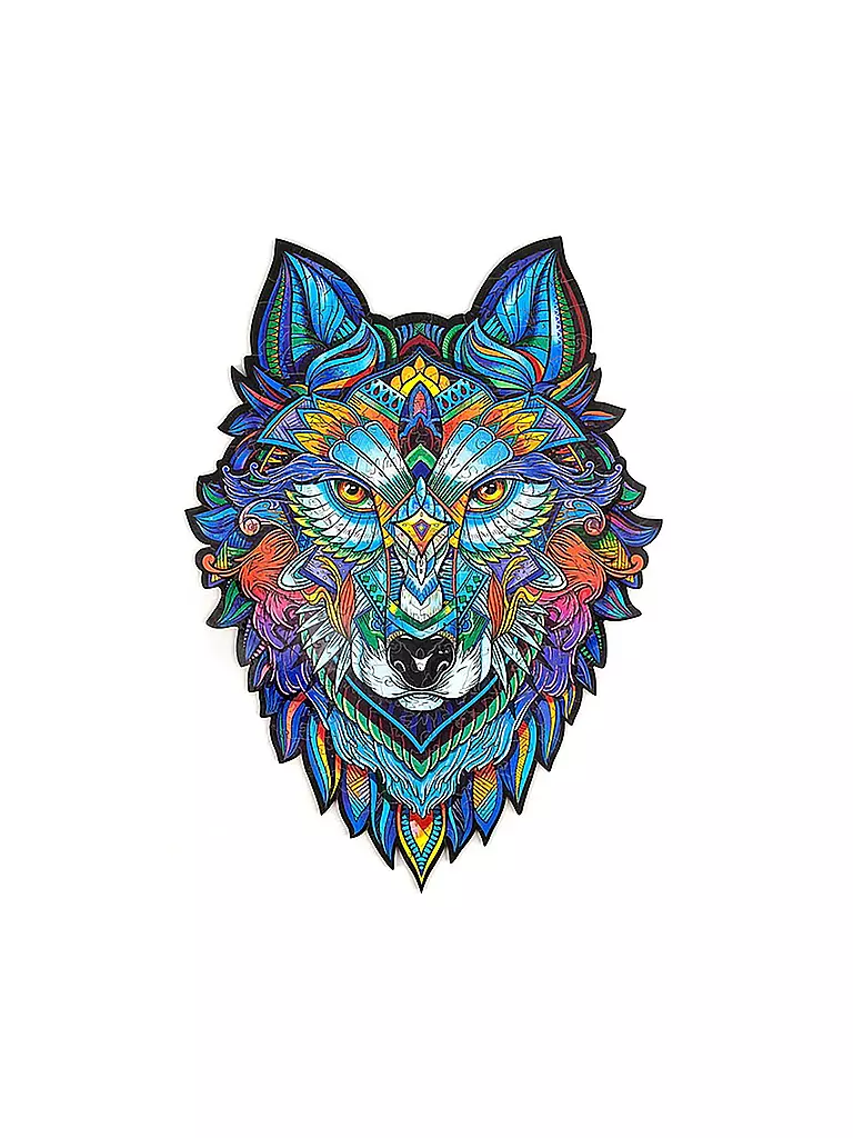 UNIDRAGON | Holzpuzzle - Majestic Wolf  L | keine Farbe