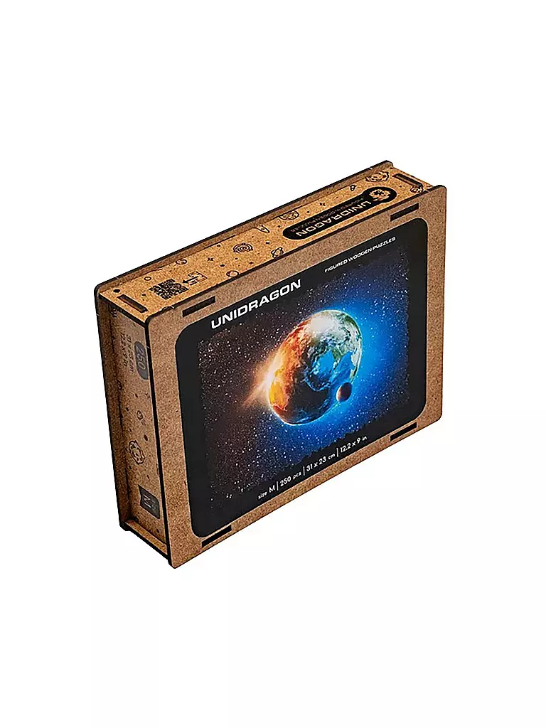 UNIDRAGON | Holzpuzzle - Planet Earth M | keine Farbe