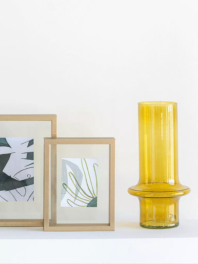 URBAN NATURE CULTURE | Vase YOLK 17x31cm Yellow | gelb