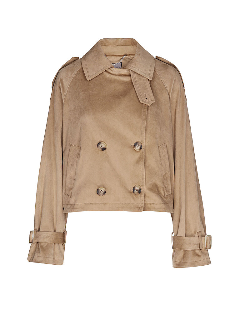 URBANCODE LONDON Jacke in Lederoptik hellbraun | L