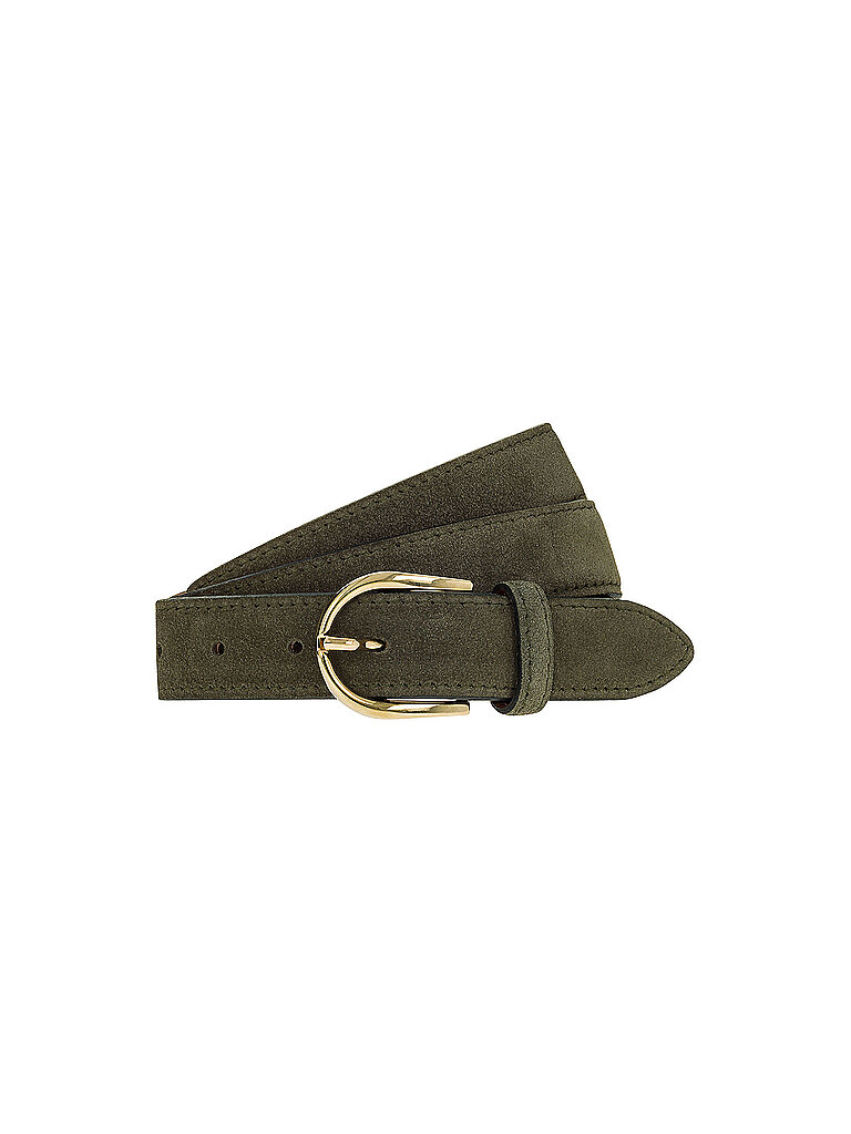Ledergürtel olive 100 damen