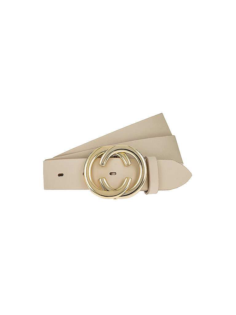 Ledergürtel creme 100 damen