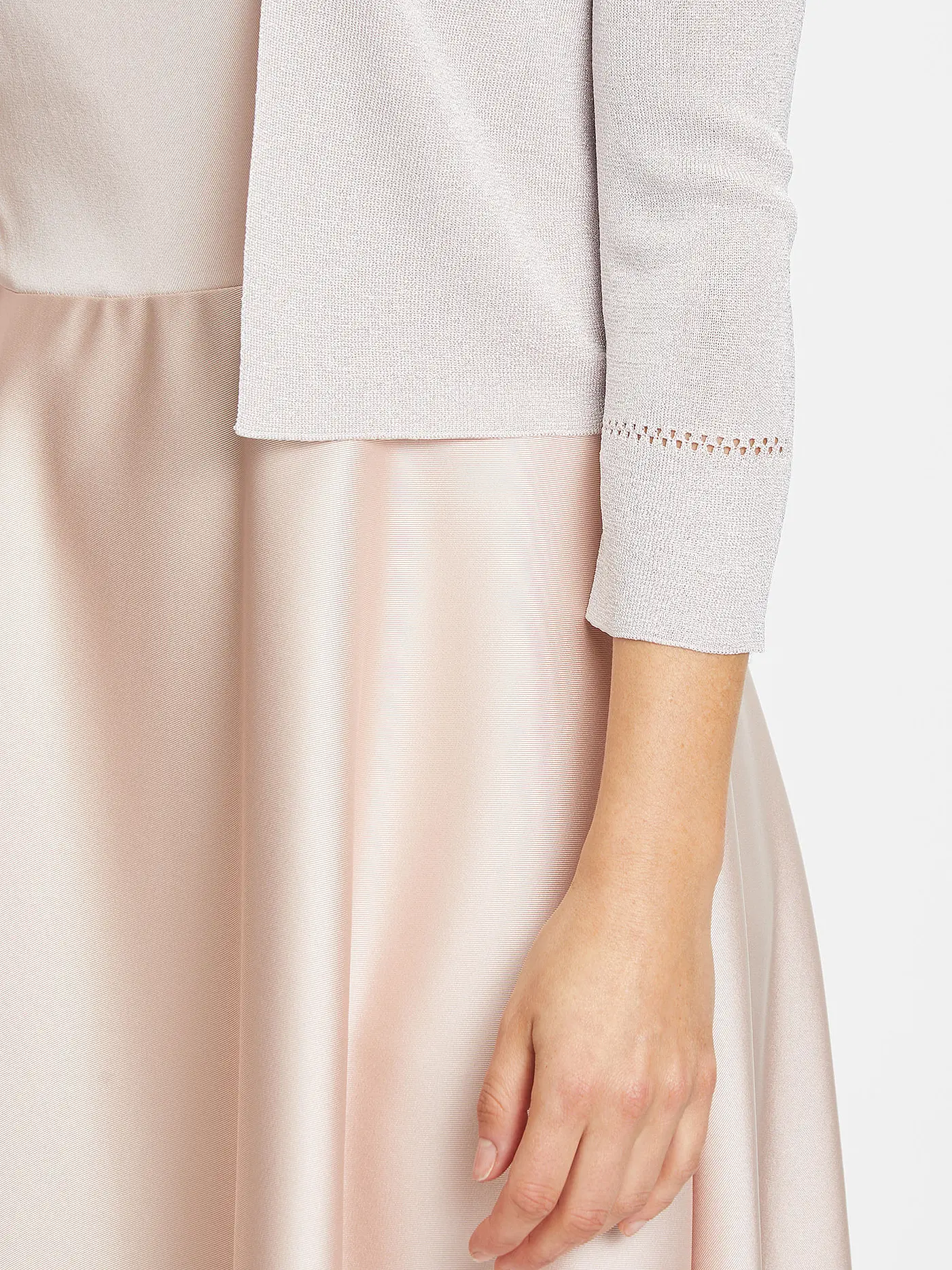 VERA MONT | Strickjacke - Bolero | silber