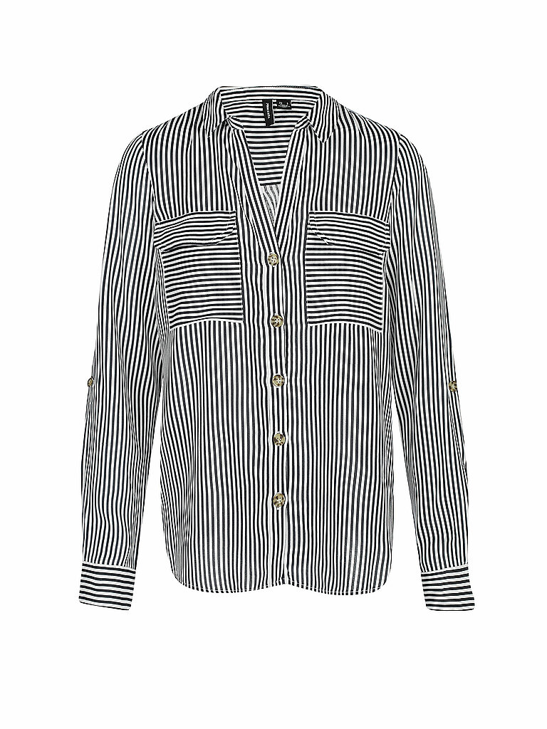 VERO MODA Bluse VMBUMPY dunkelblau | L