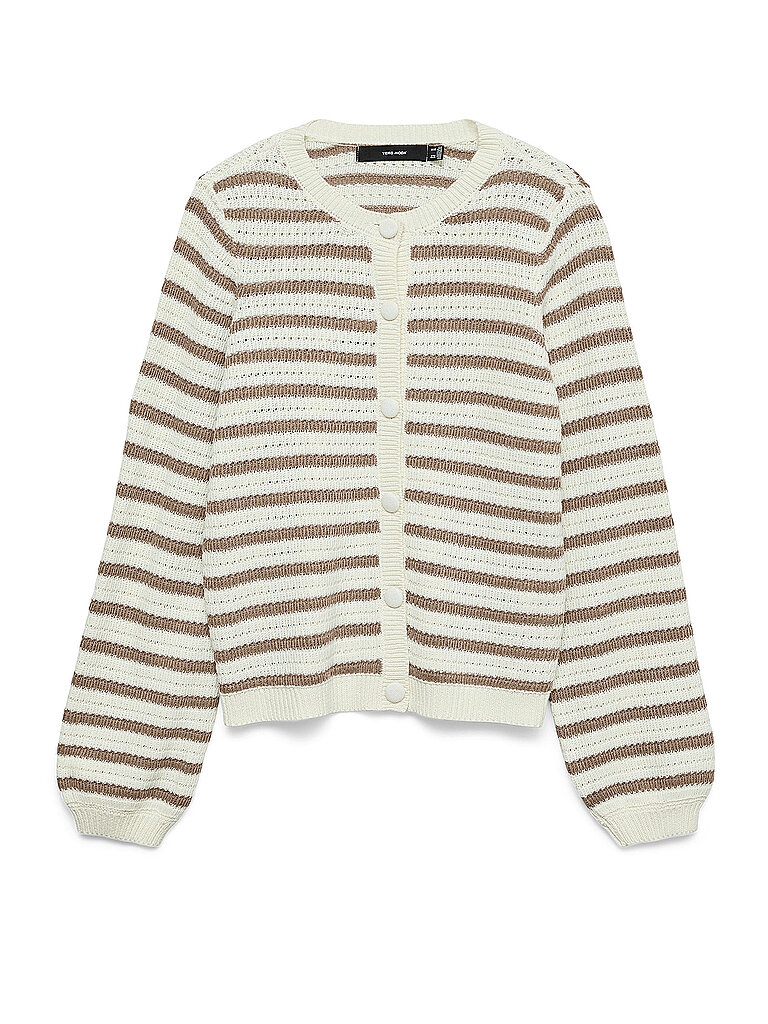 Strickjacke VMGORGEOUS creme L damen