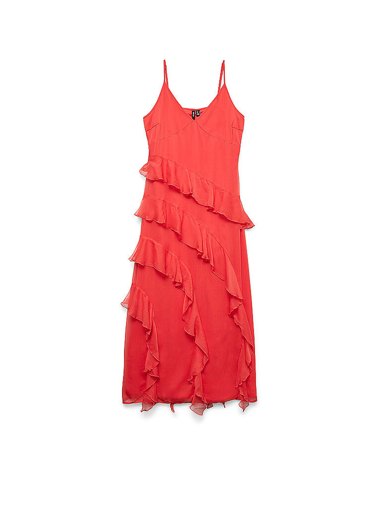 Midikleid VMSMILLA rot XL damen