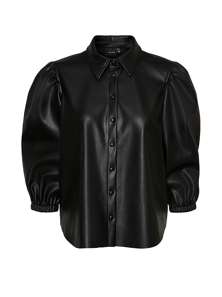 VERO MODA | Bluse in Lederoptik " VMBUTTERLOLA " | 