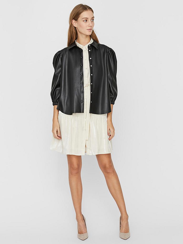 VERO MODA | Bluse in Lederoptik " VMBUTTERLOLA " | 