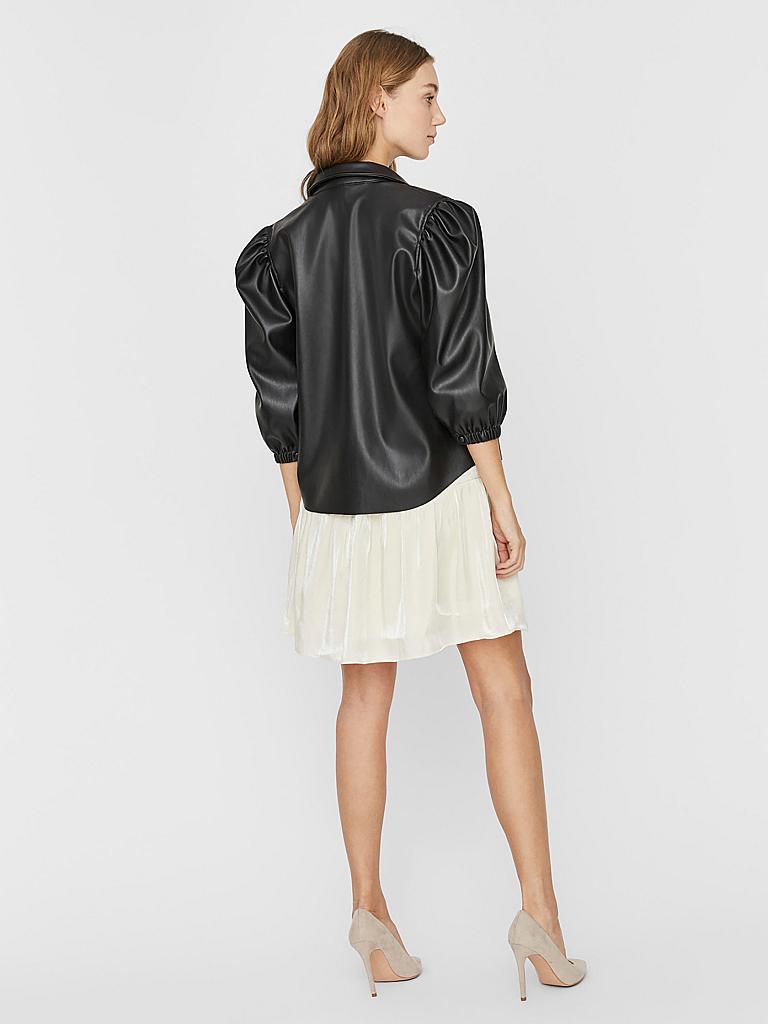 VERO MODA | Bluse in Lederoptik " VMBUTTERLOLA " | 