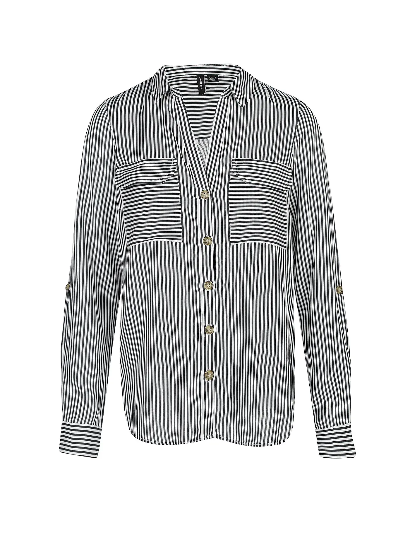 VERO MODA | Bluse langarm VMBUMPY | schwarz