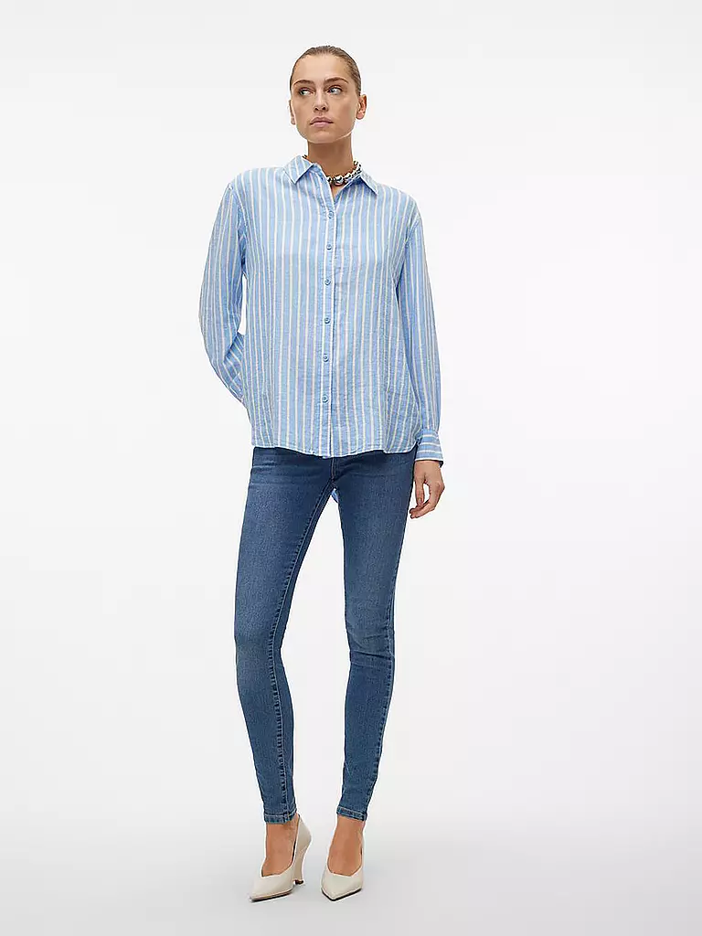 VERO MODA | Bluse VMLINN | dunkelblau