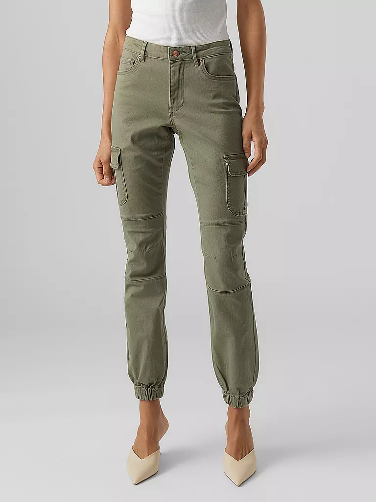 VERO MODA | Cargohose VMIVY | olive