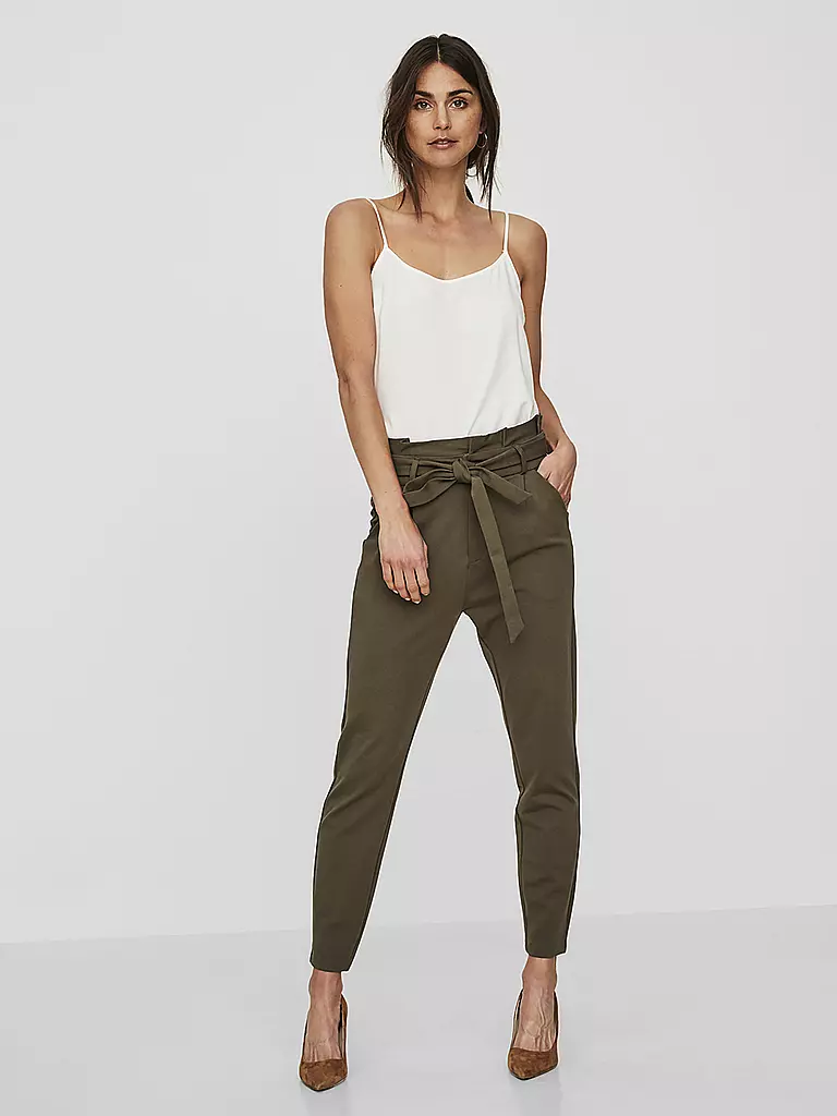 VERO MODA | Highwaist Hose  Loose Fit " VMEVA " | olive