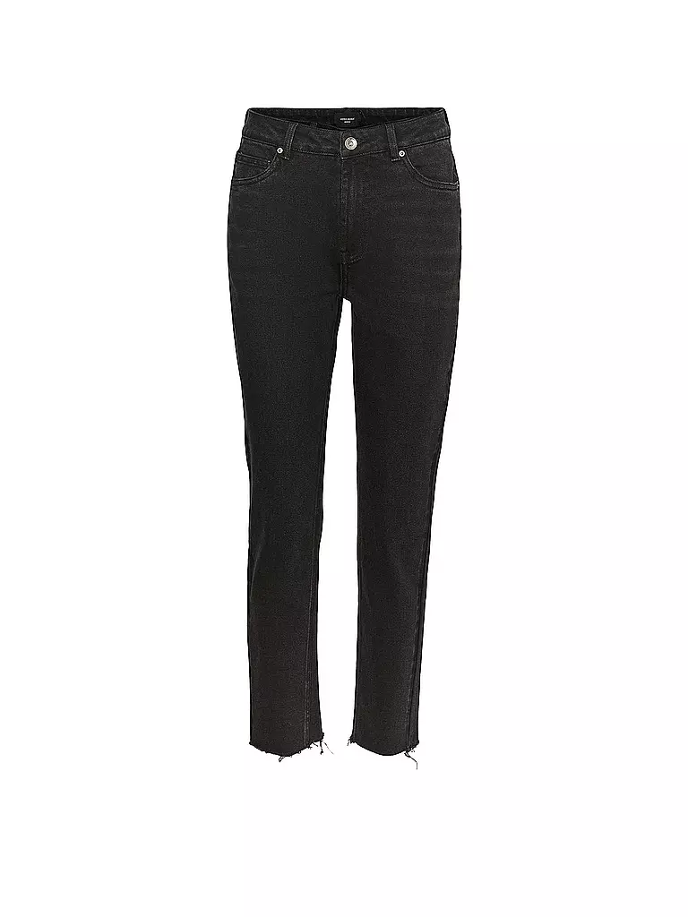 VERO MODA | Highwaist Jeans Straight Fit | schwarz