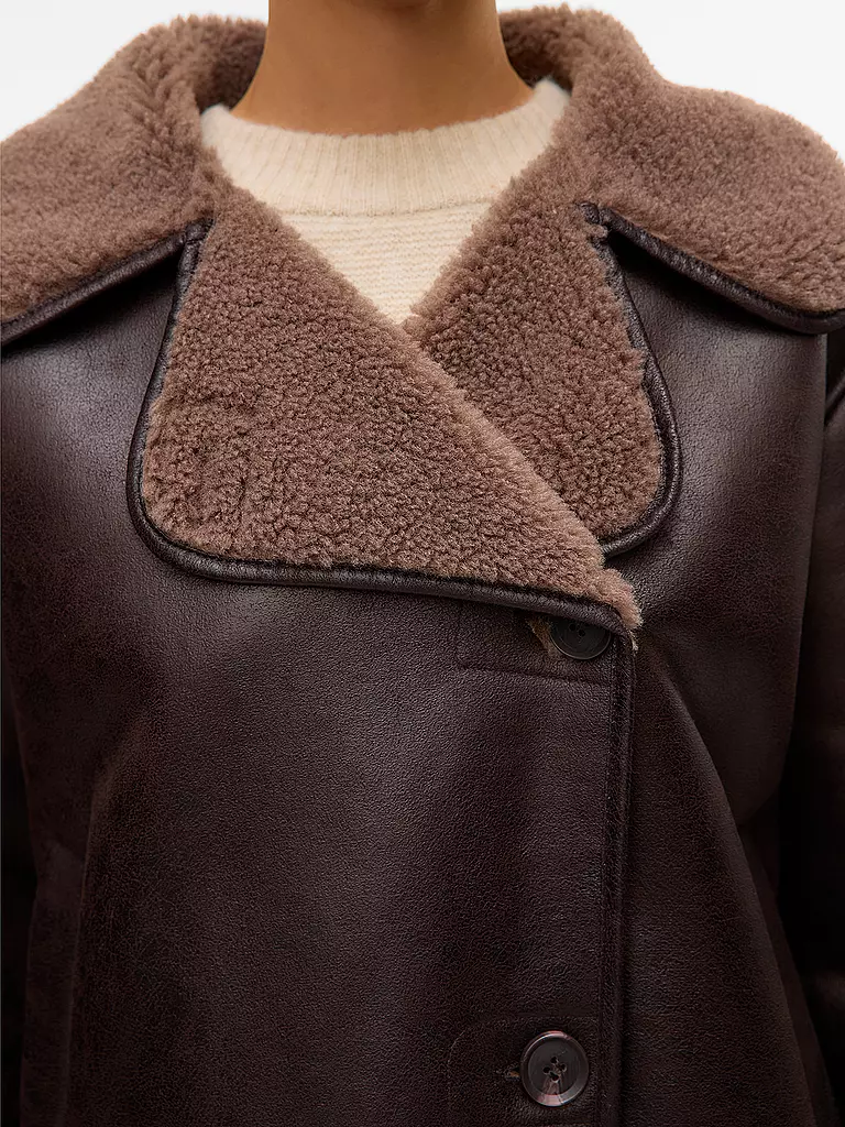 VERO MODA | Jacke in Felloptik VMMIRANDA | braun