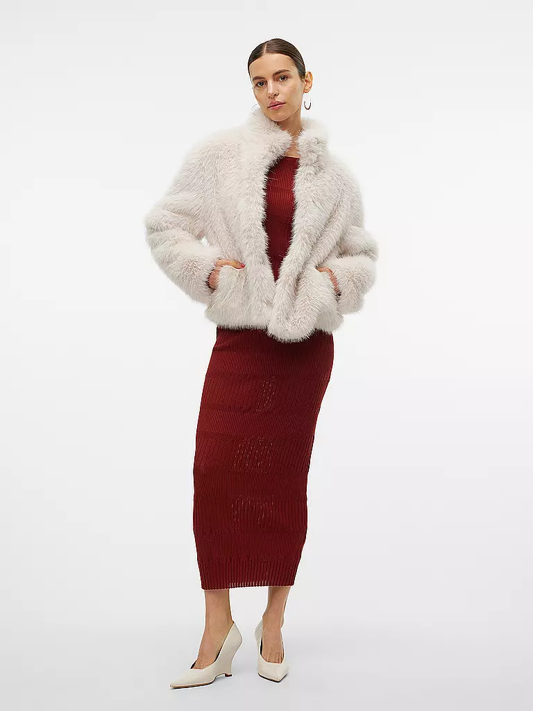 VERO MODA | Jacke in Felloptik VMMONROE | creme