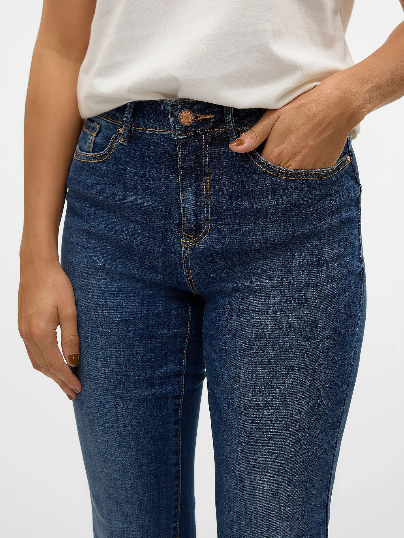 VERO MODA | Jeans Straight Fit VMFLASH | dunkelblau