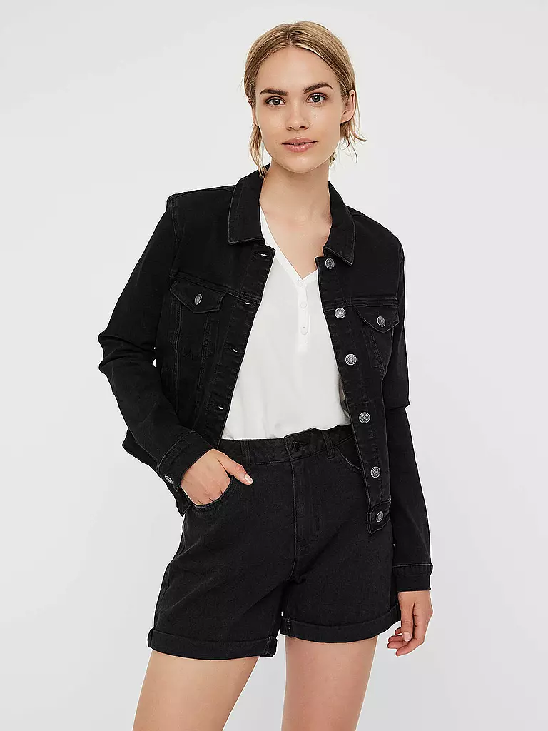 VERO MODA | Jeansjacke "VMHOT SOJA" | schwarz