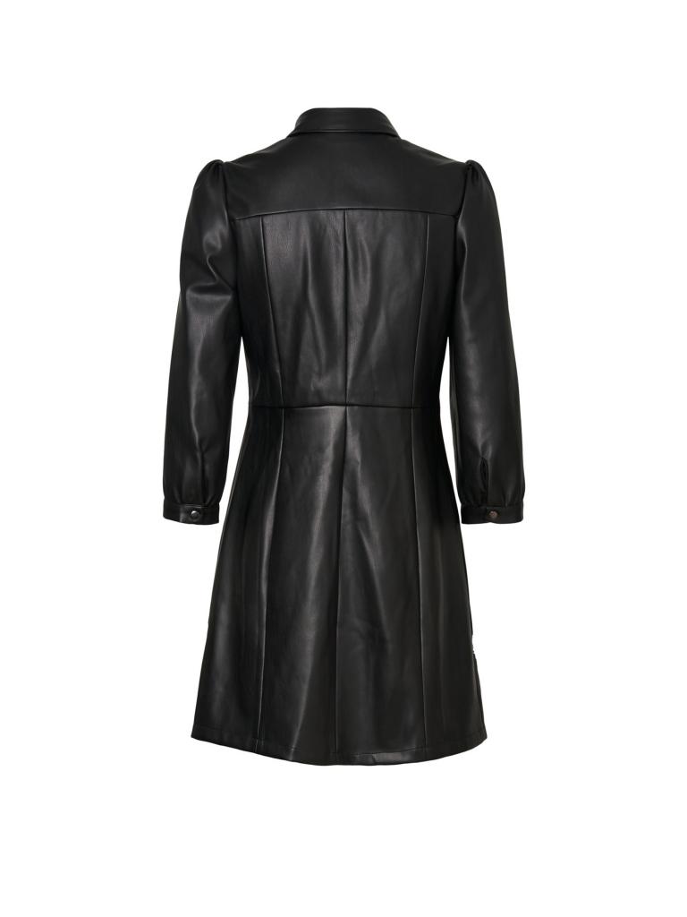VERO MODA | Kleid in Lederoptik VMBUTTERMOLLY | schwarz