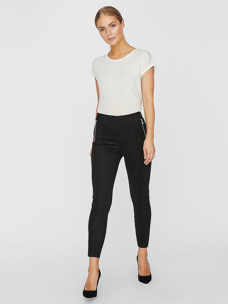 VERO MODA | Lederleggings VMCAVA | schwarz