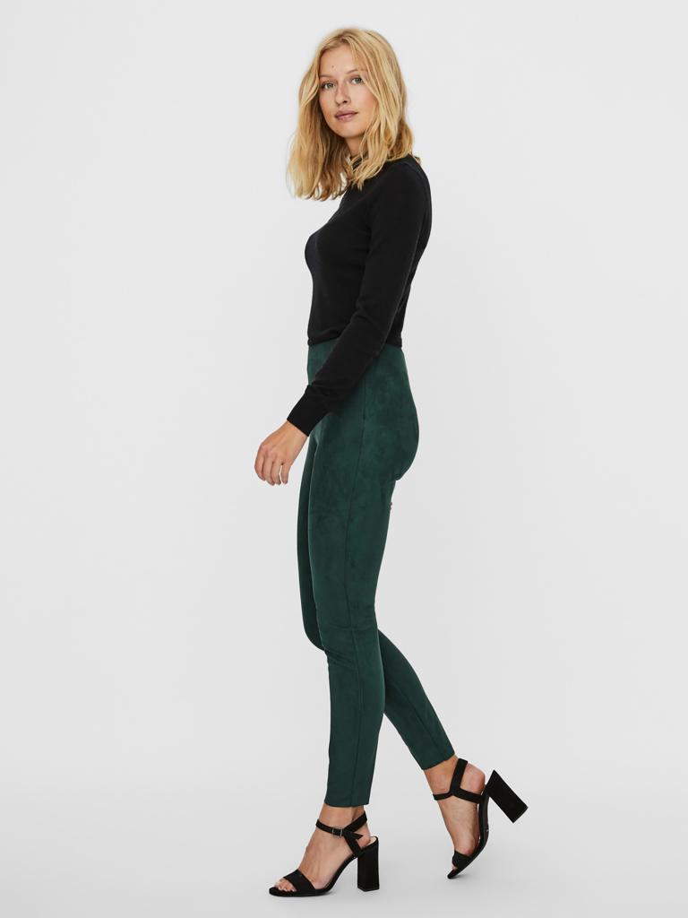 VERO MODA | Leggings in Lederoptik VMDONNADINA | grün