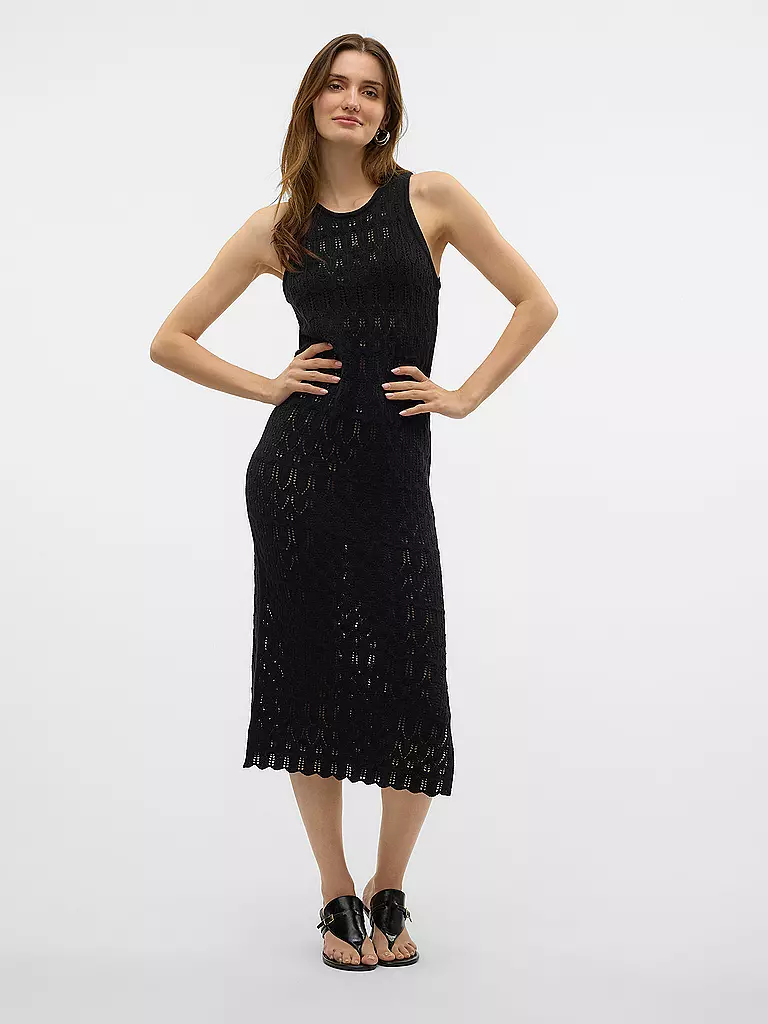 VERO MODA | Midikleid  VMFABIENNE | schwarz