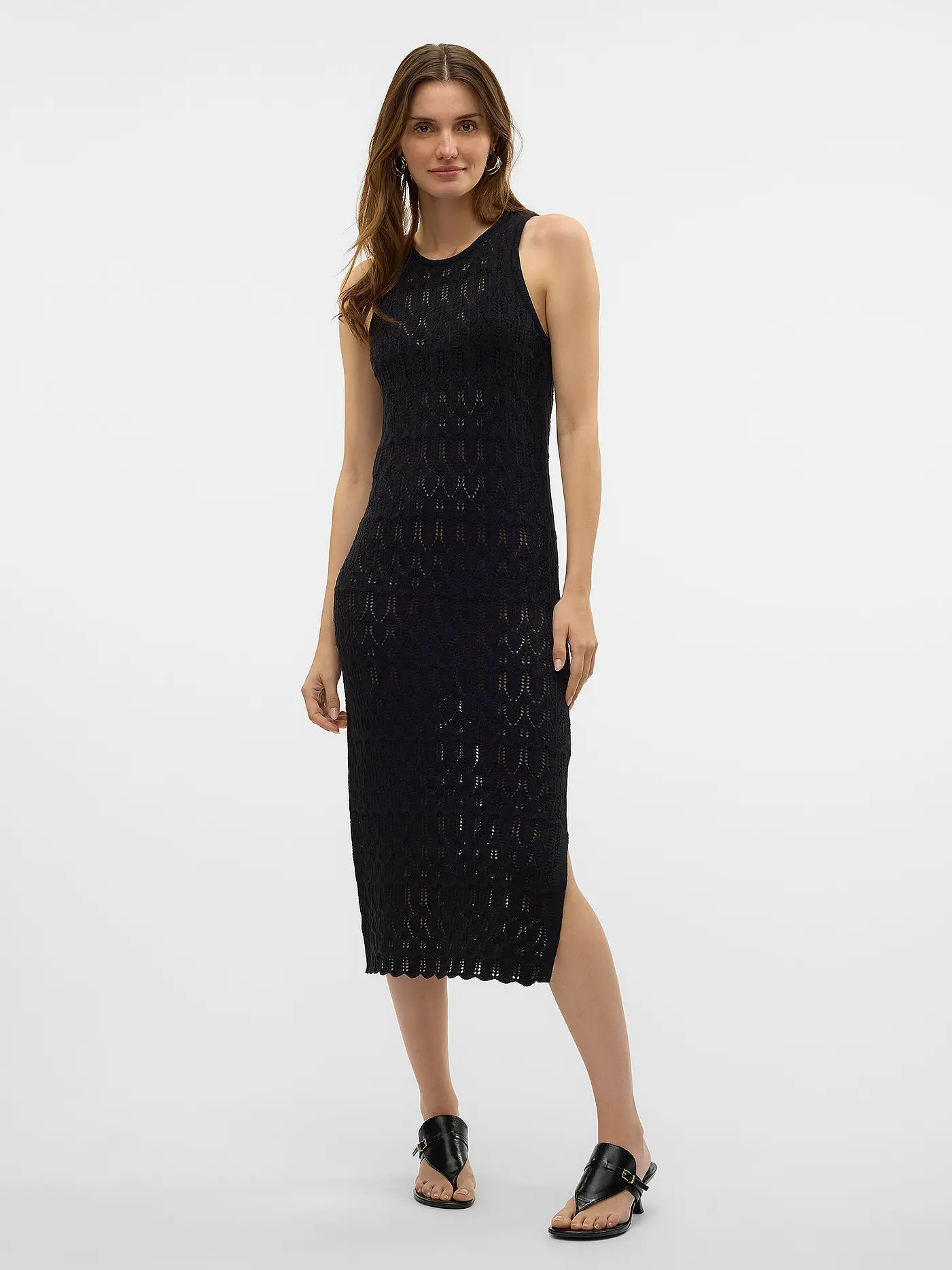 VERO MODA | Midikleid  VMFABIENNE | schwarz