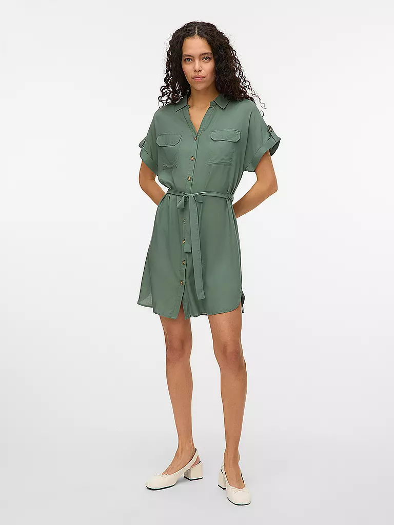 VERO MODA | Minikleid VMBUMPY | olive