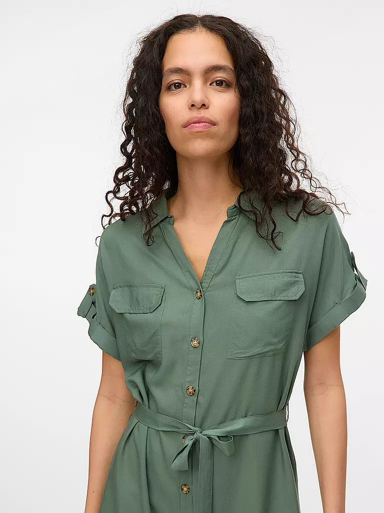 VERO MODA | Minikleid VMBUMPY | olive