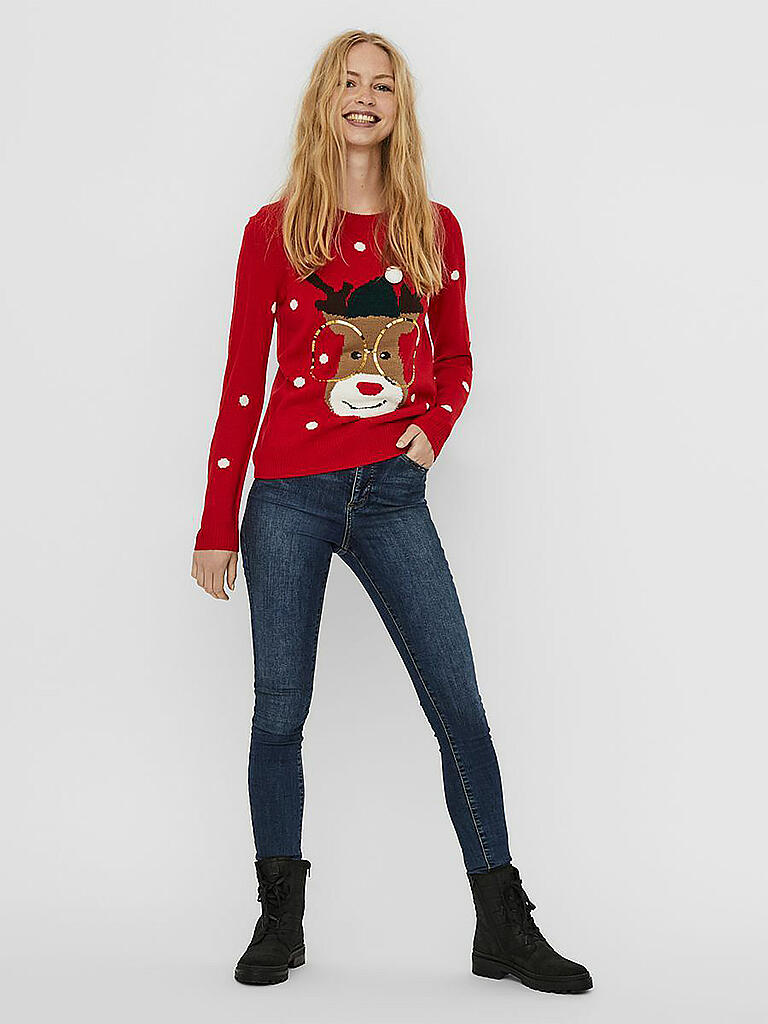 VERO MODA | Pullover " VMTINSEL " | rot