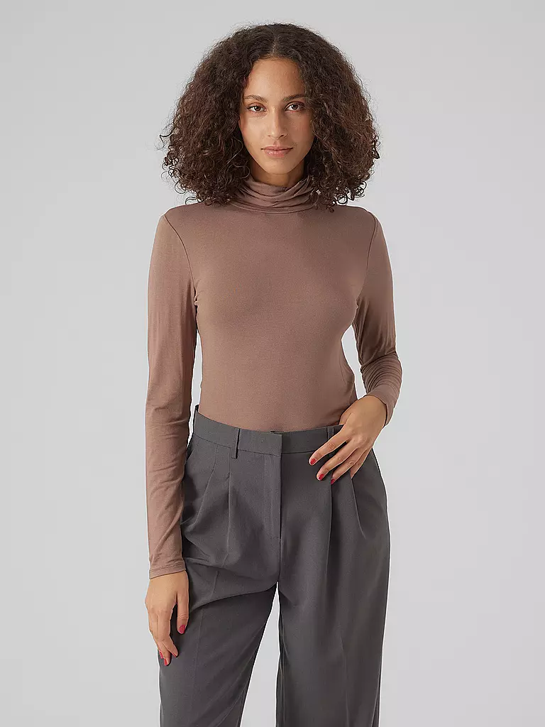 VERO MODA | Rollkragenpullover VMALBERTE | braun
