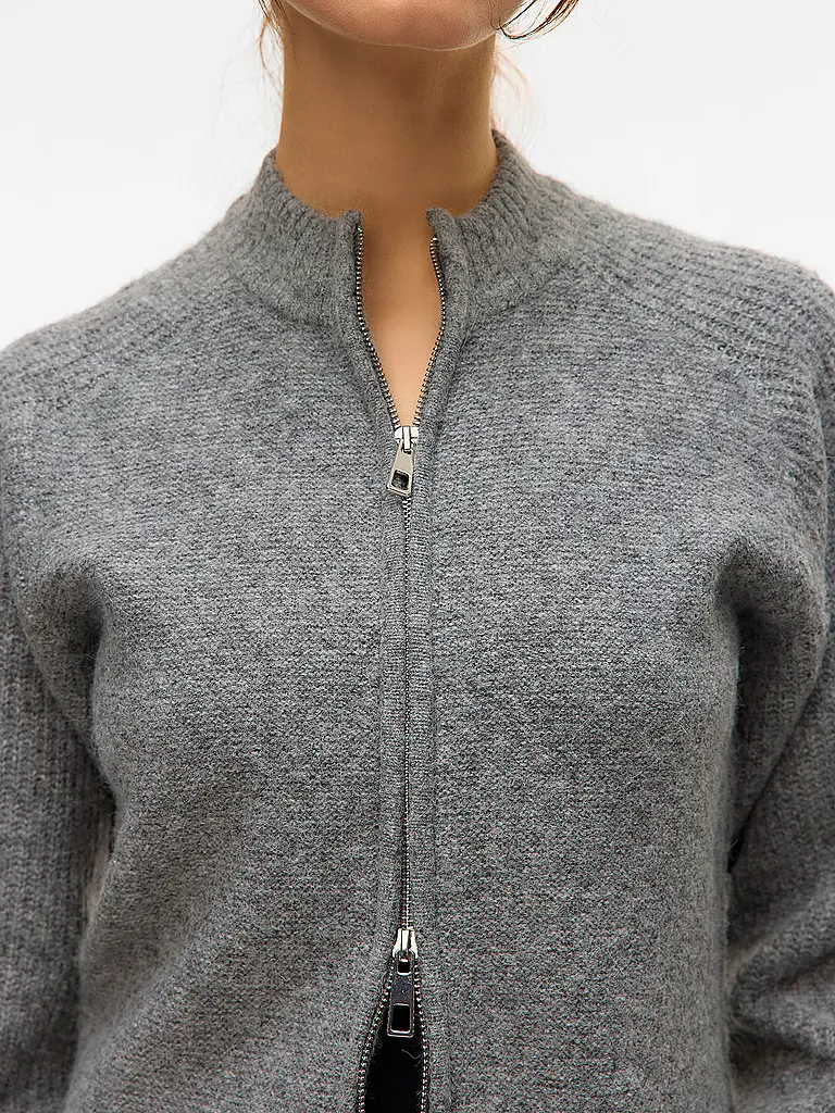 VERO MODA | Strickjacke VMBANG | grau